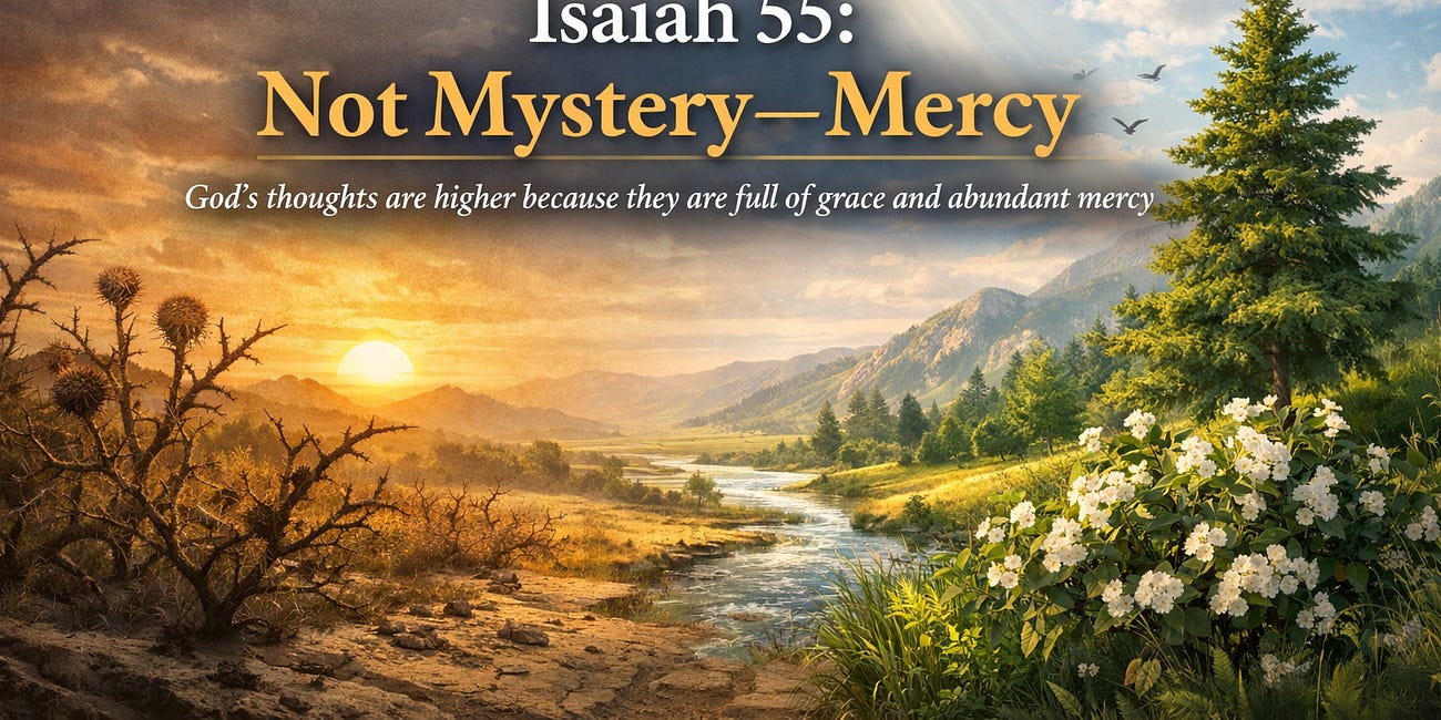 Isaiah 55: Not Mystery—Mercy
