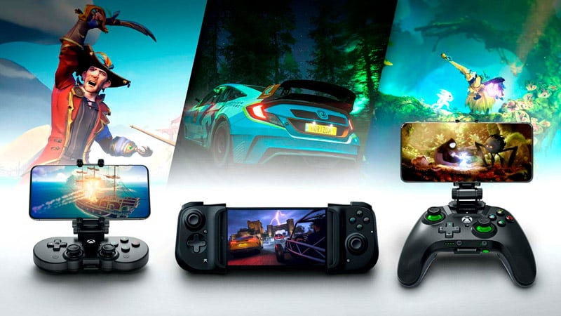 Xbox Game Pass no celular via xCloud, com controles da linha Xbox