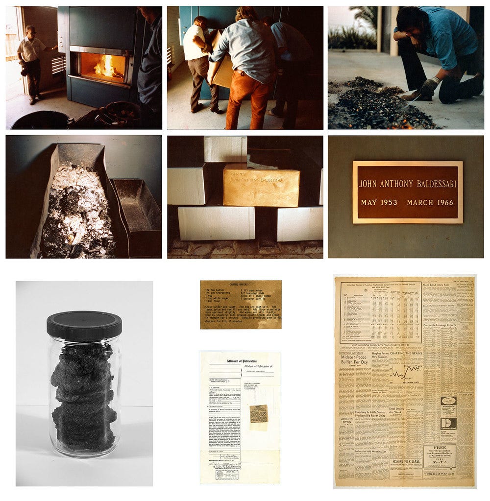 The Cremation Project by John Baldessari – Barbara Picci