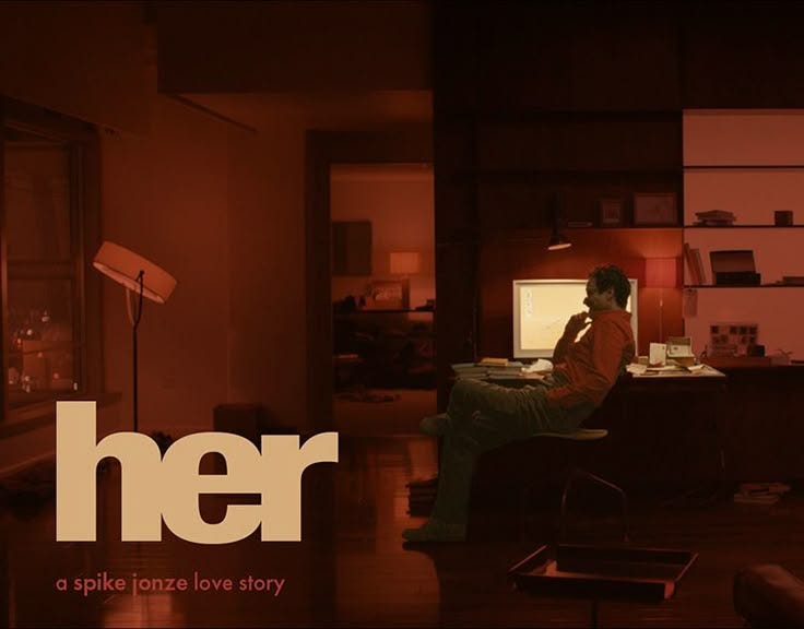 This may contain: a man sitting in front of a computer on top of a wooden desk next to a window