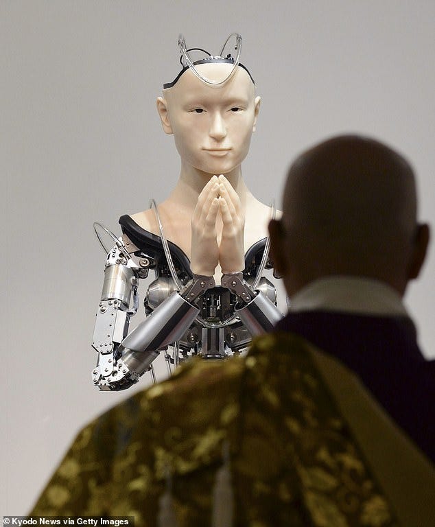 700,000 Robot will deliver religious teachings at a 400-year-old temple in  Japanese city of Kyoto | Daily Mail Online