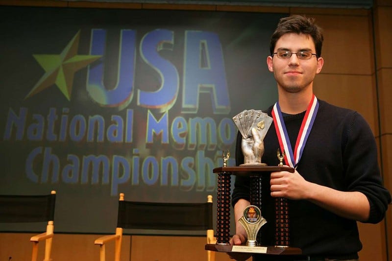 The author, Joshua Foer - Winner of the American memory championships The author, Joshua Foer - Winner of the American memory championships
