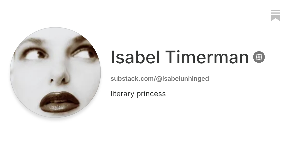 Isabel Timerman | Substack