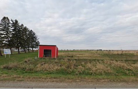 a grid of farms from across the US
