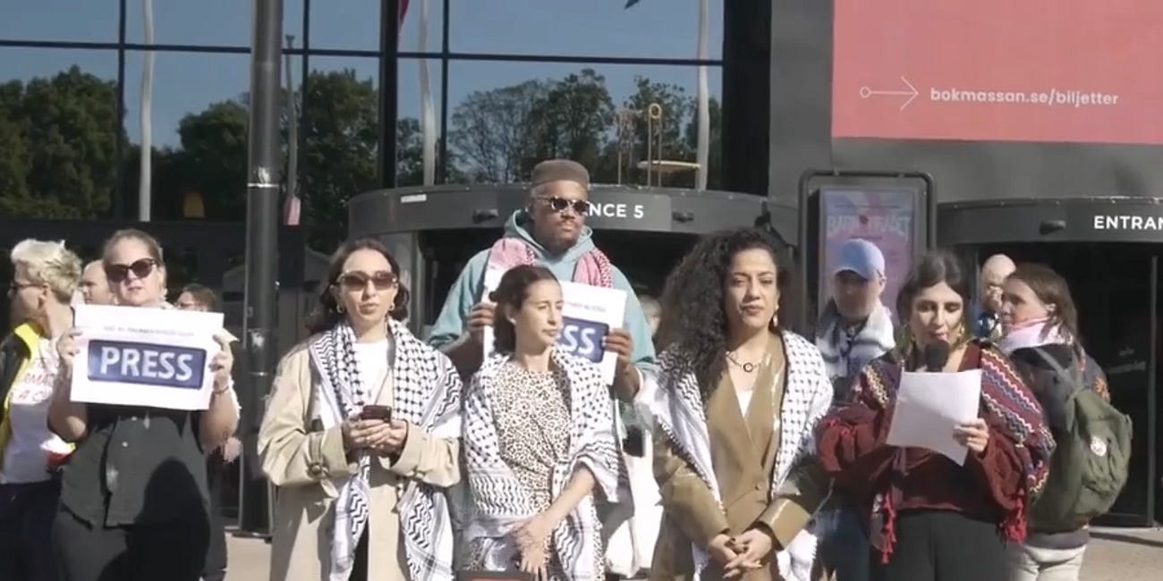 Palestinamobben stämplar journalister som folkmördare