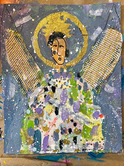 Work in Progress from the “Angels Among Us” Collection