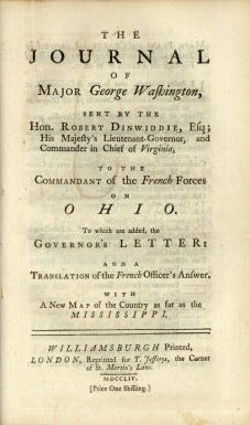 The Journal of Maj. George Washington The Journal of Maj. George Washington