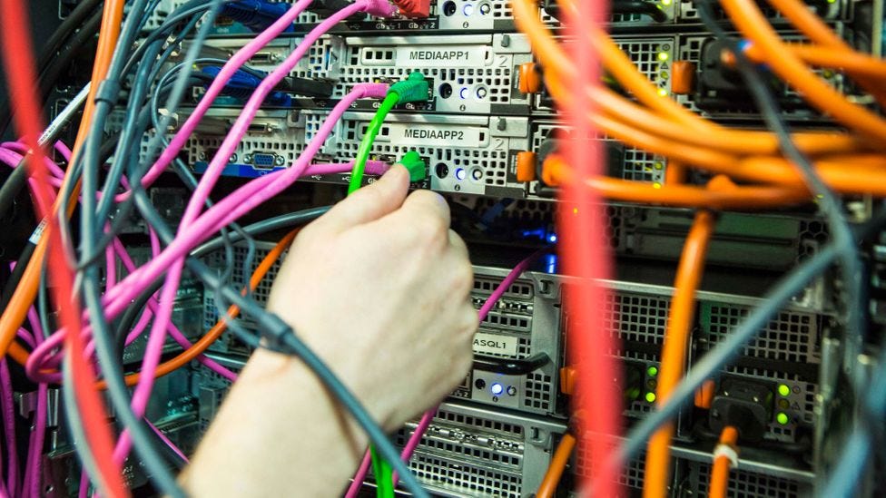 There is a sprawling "hidden" carbon footprint associated with online activity (Credit: Getty Images) There is a sprawling "hidden" carbon footprint associated with online activity (Credit: Getty Images)