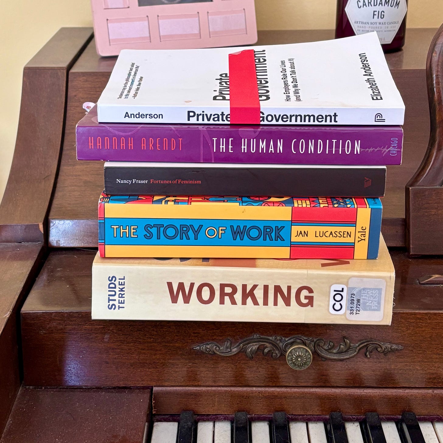 A stack of books