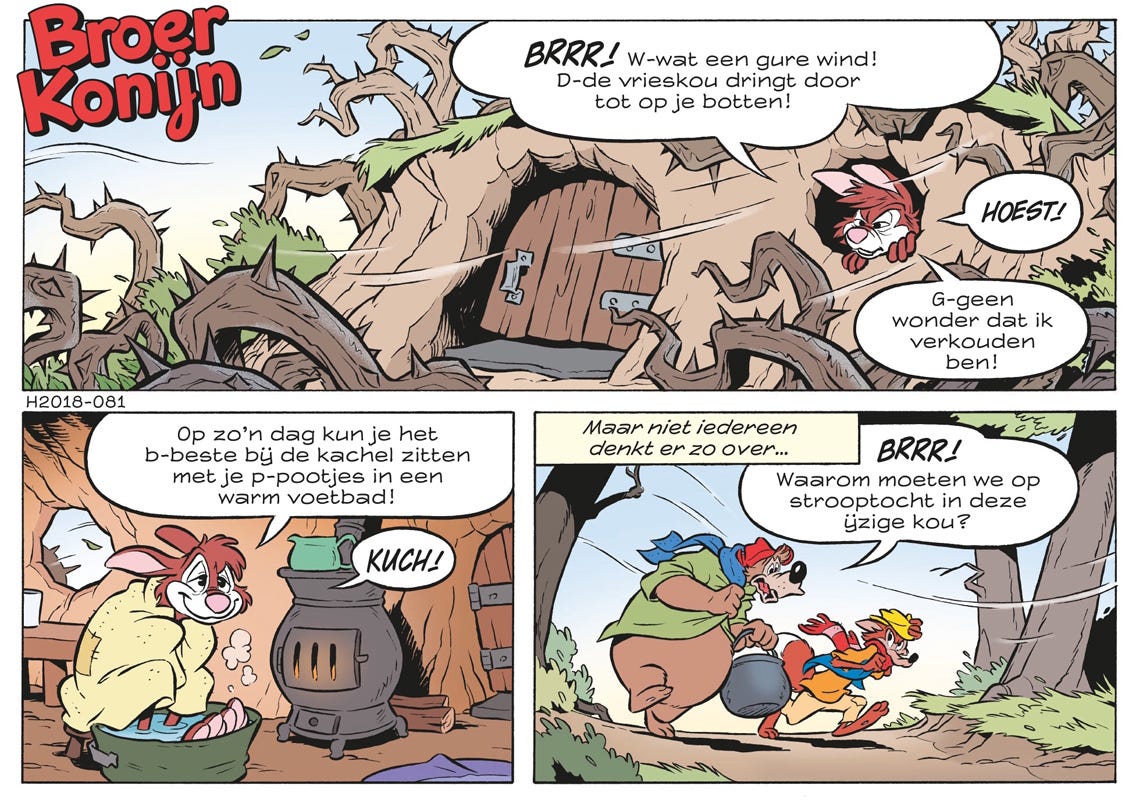 Brer Rabbit and the cold