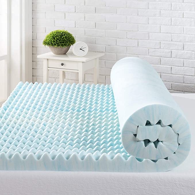 ZINUS 3 Inch Swirl Gel Cooling Memory Foam Mattress Topper / Cooling, Airflow Design / CertiPUR-US Certified, Twin