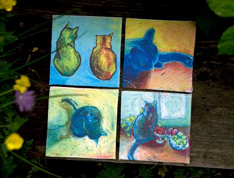 "Cats After van Gogh" gift items