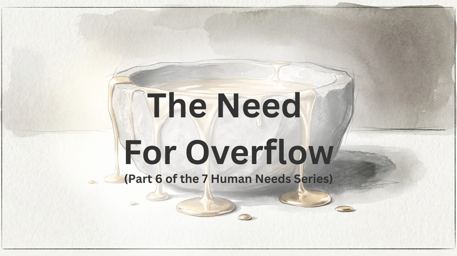 The Need for Giving and Contribution From The State of Overflow Instead of Forced The Need for Giving and Contribution From The State of Overflow Instead of Forced