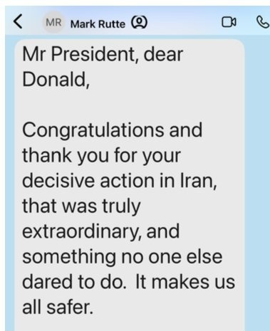 Why It Is Trending on X: "NATO chief praises Trump's Iran response  President Donald Trump has shared messages from NATO Secretary General Mark  Rutte, who commended him for his “decisive action” in