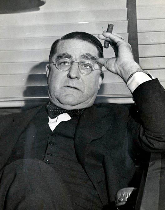 Branch Rickey, night owl. Branch Rickey, night owl.
