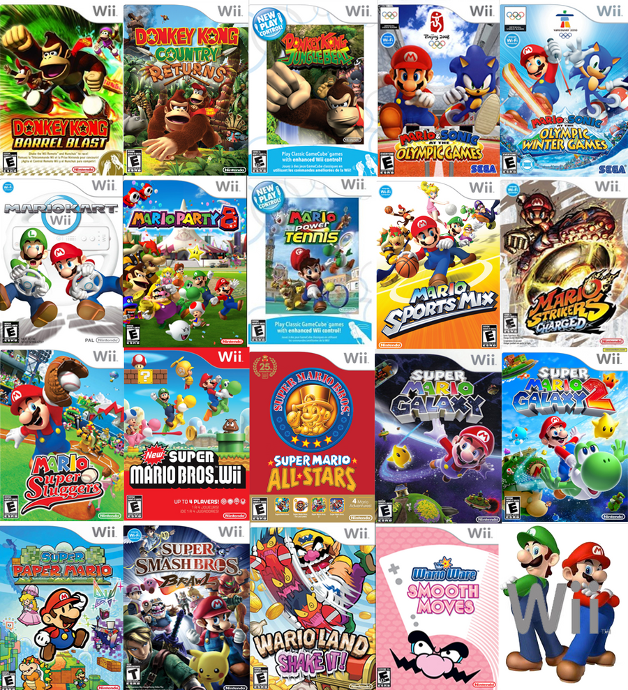 Mario's Wii Games by sonictoast on DeviantArt