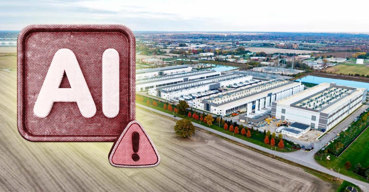 Watch: AI Data Centers ‘Spreading Like an Aggressive Cancer’ (see coverage elsewhere in this post) Watch: AI Data Centers ‘Spreading Like an Aggressive Cancer’ (see coverage elsewhere in this post)