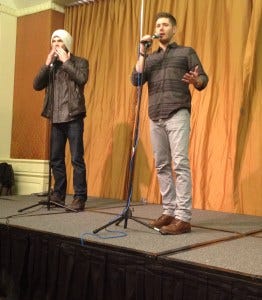 Jared says goodbye with a kiss