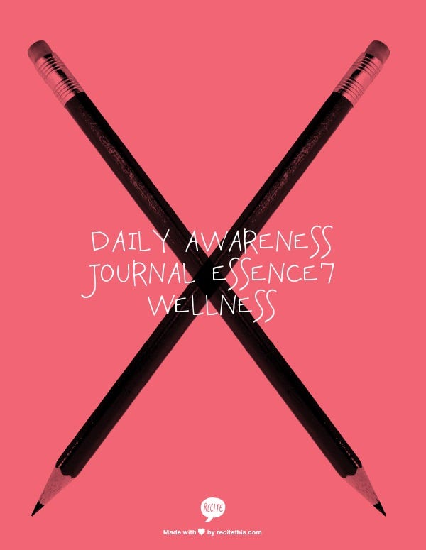 daily awareness journal