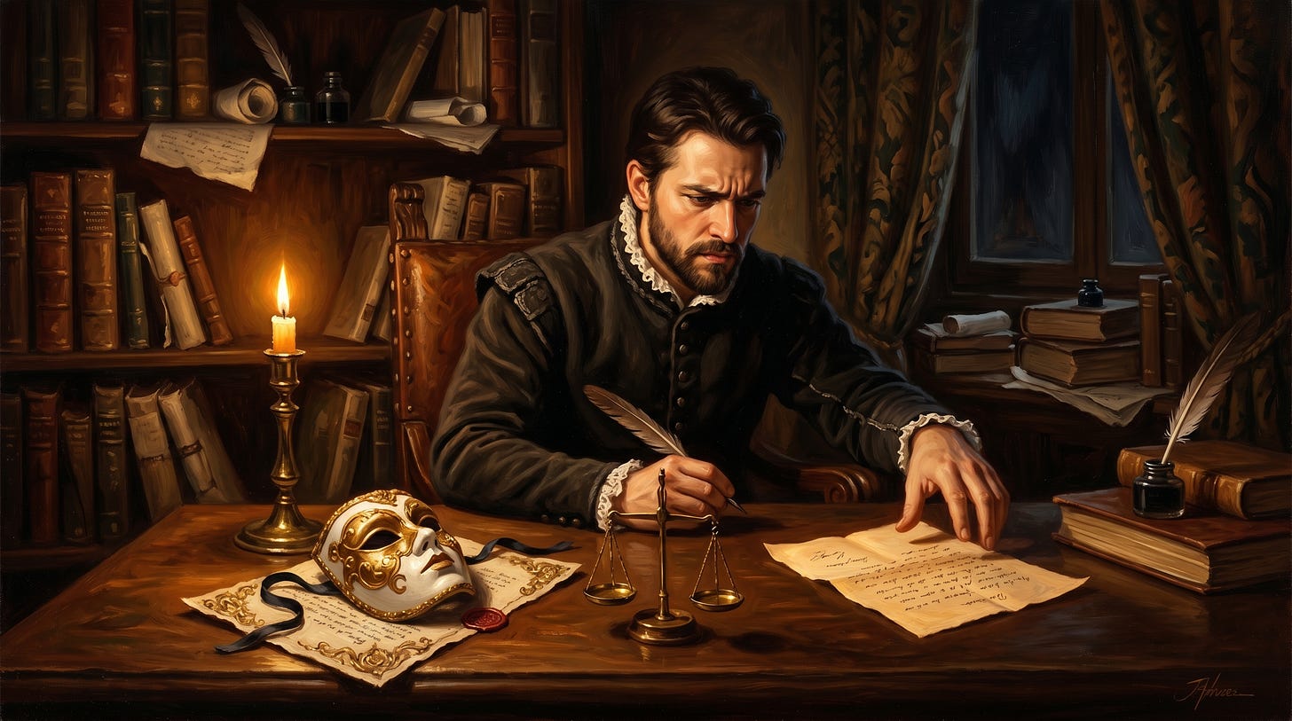 A visual someone working on his sales work