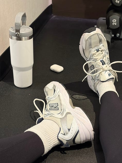reading, meals, workout