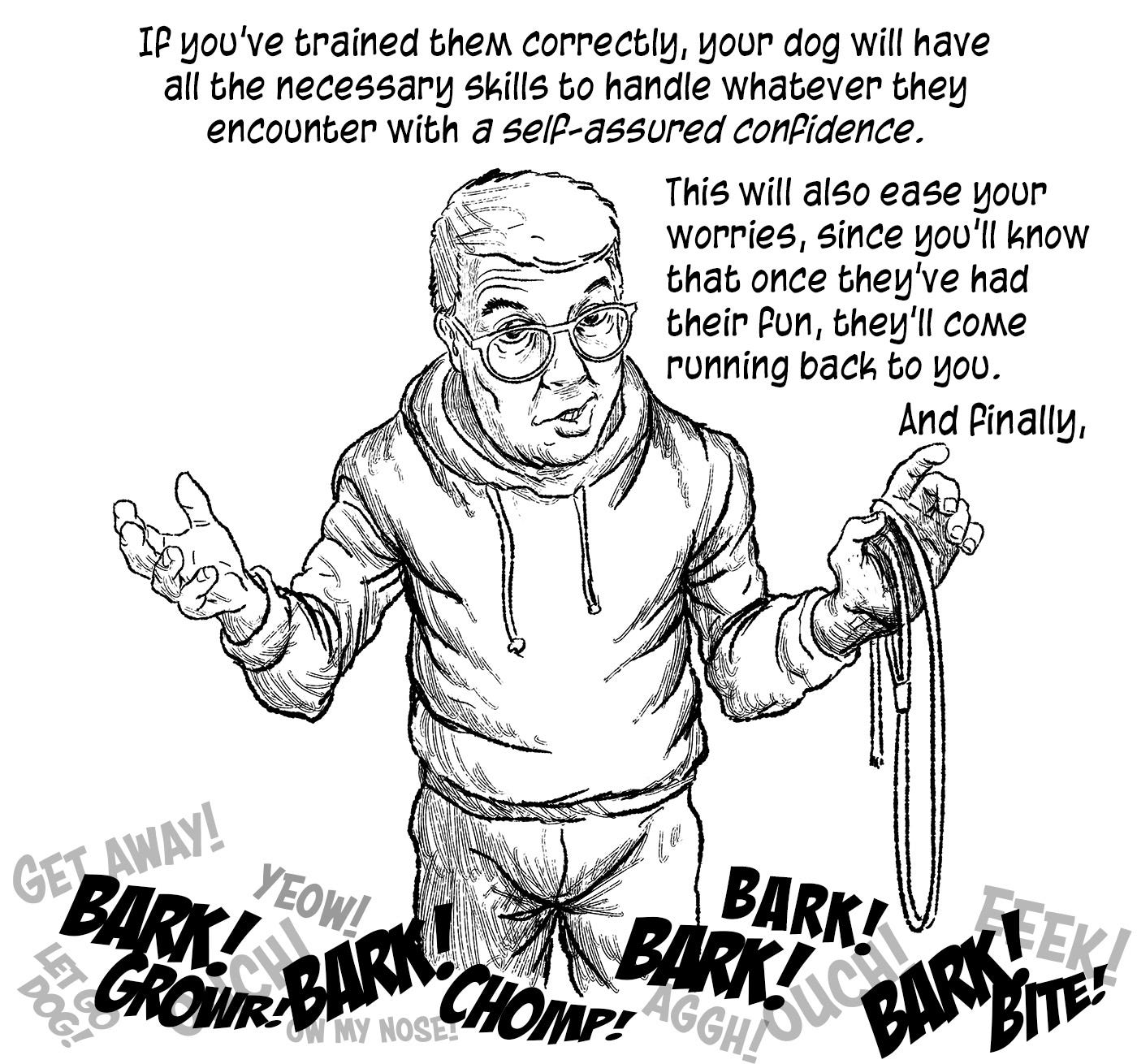 The importance of Good Training frame 4 of 5 comic by E.R. Flynn