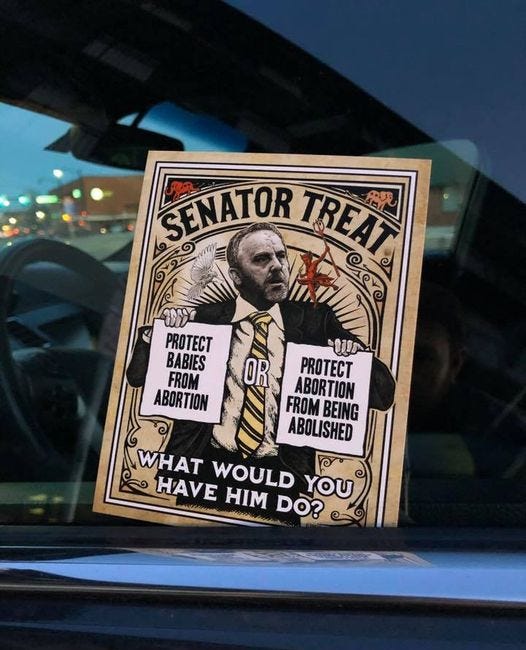 ‘Pro-life’ Senator Greg Treat Calls Abolitionist Colleagues ‘Terrorists’ For Seeking Hearing on Bill