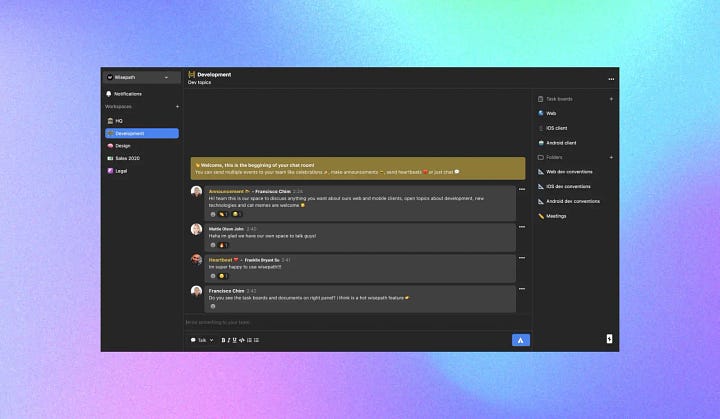 Wisepath. Tareas, Comunicación y Notificaciones.