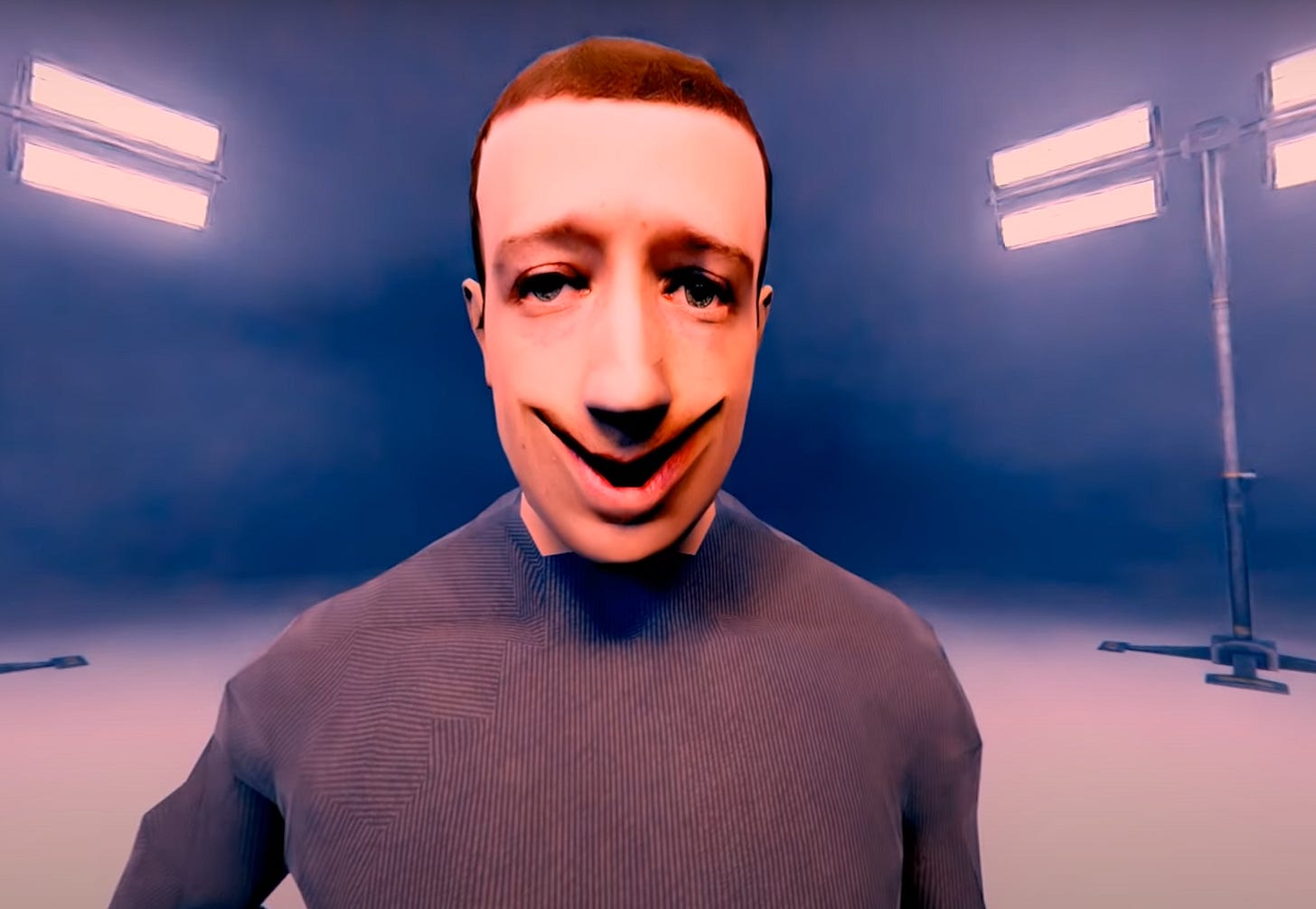 Creepy Metaverse spoof depicts Mark Zuckerberg as BBQ fiend Creepy Metaverse spoof depicts Mark Zuckerberg as BBQ fiend