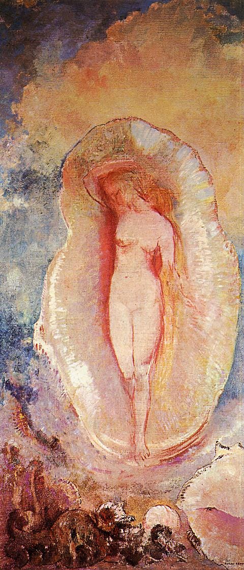 Odilon Redon — La naissance de Vénus (1912) Odilon Redon — La naissance de Vénus (1912)