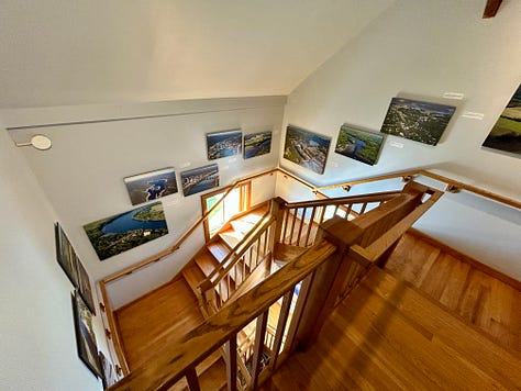 Photos, railings, stairs