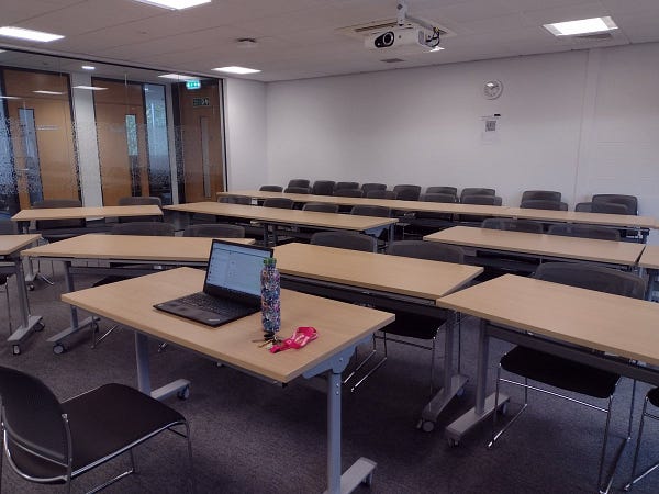 Empty seminar room