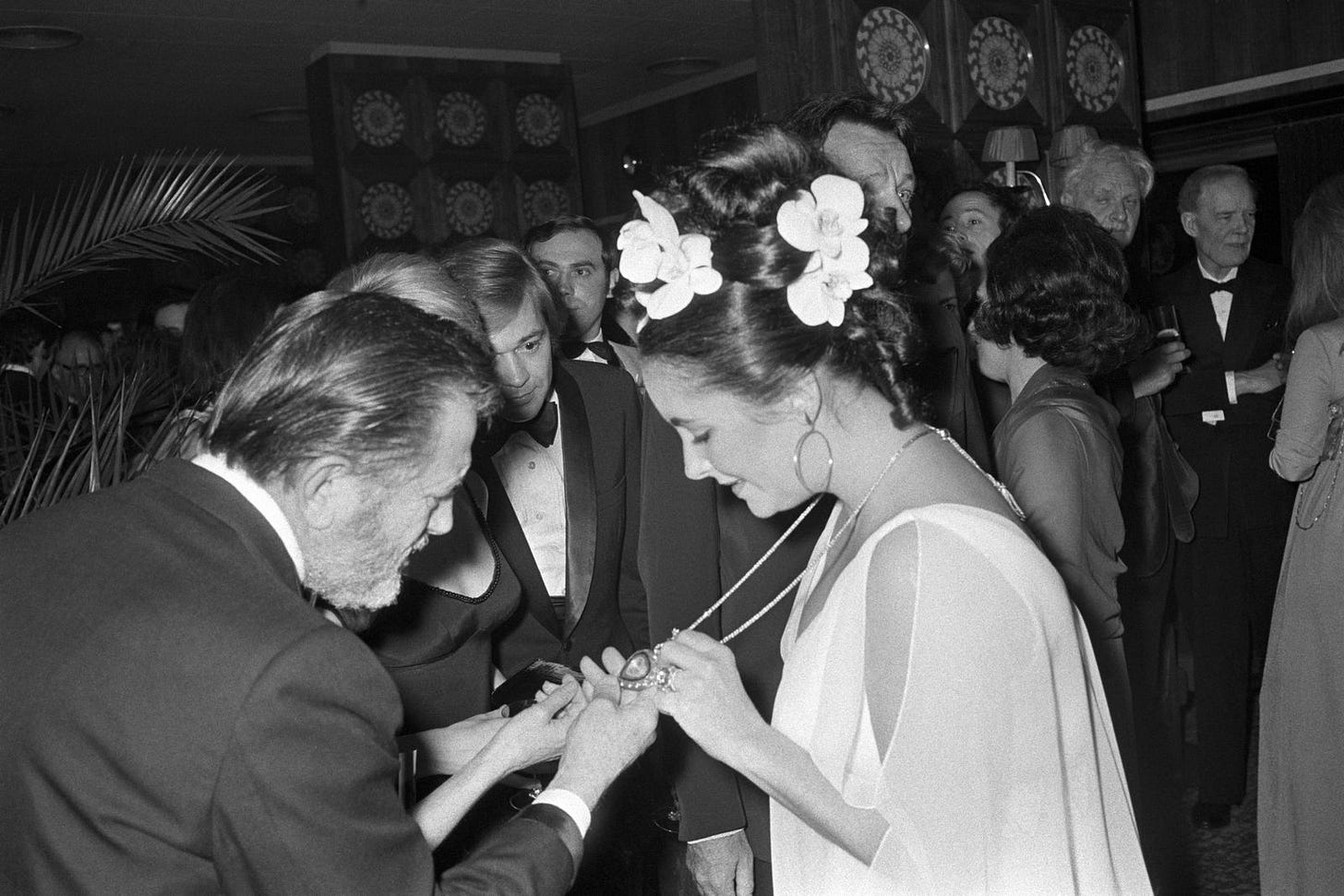 Image may contain Elizabeth Taylor Don Ohlmeyer Accessories Jewelry Necklace Face Head Person and Photography