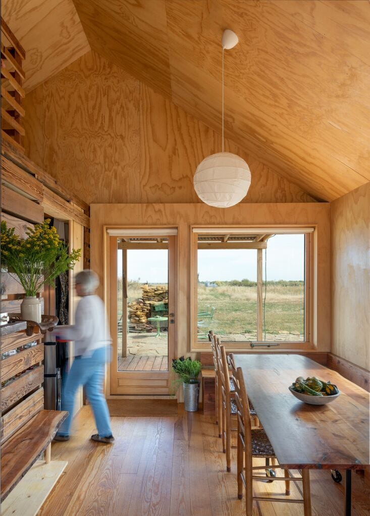 opposite the dining area is a small but fully functional kitchen. the ladderbac 19