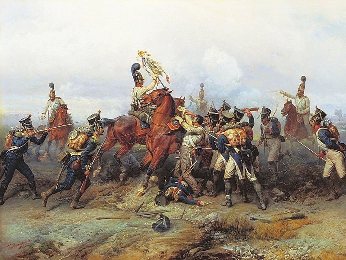 Russian Imperial Guard Captures a French Eagle - World History Encyclopedia