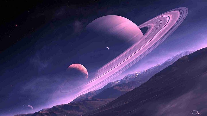 Saturn and the Rainbow