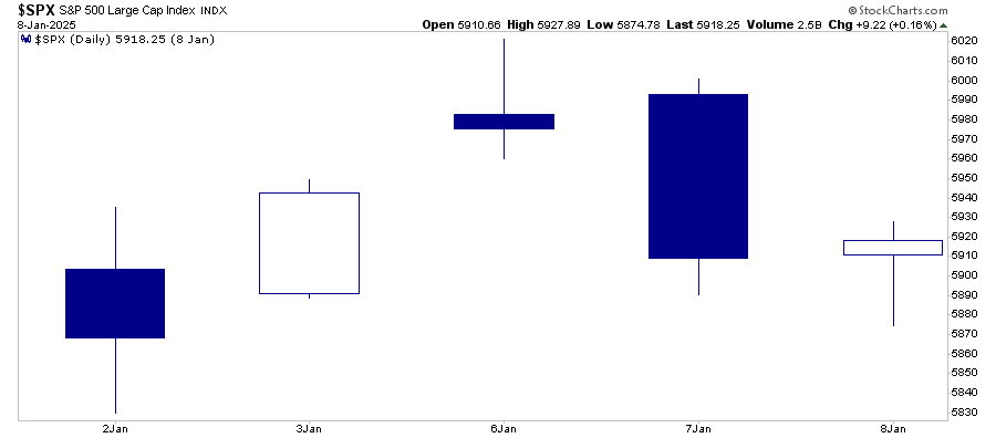 January performance first 5 days