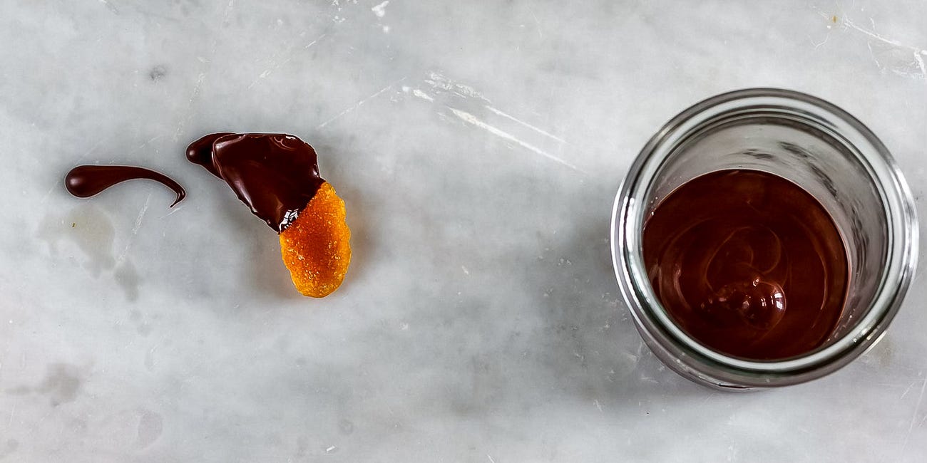 Scorzette di arancia candite al cioccolato