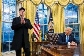 Trump and Musk appear together in the ...