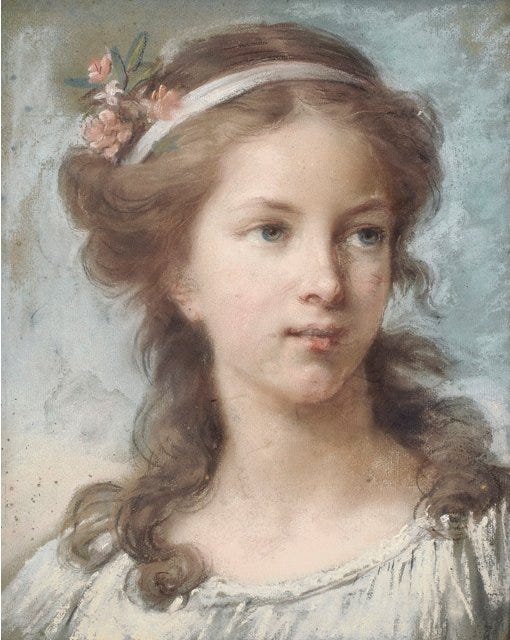 Vigee Le Brun self portrait at sixteen Vigee Le Brun self portrait at sixteen