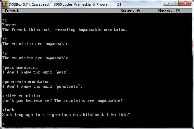 Zork is one sassy fucker. : r/gaming