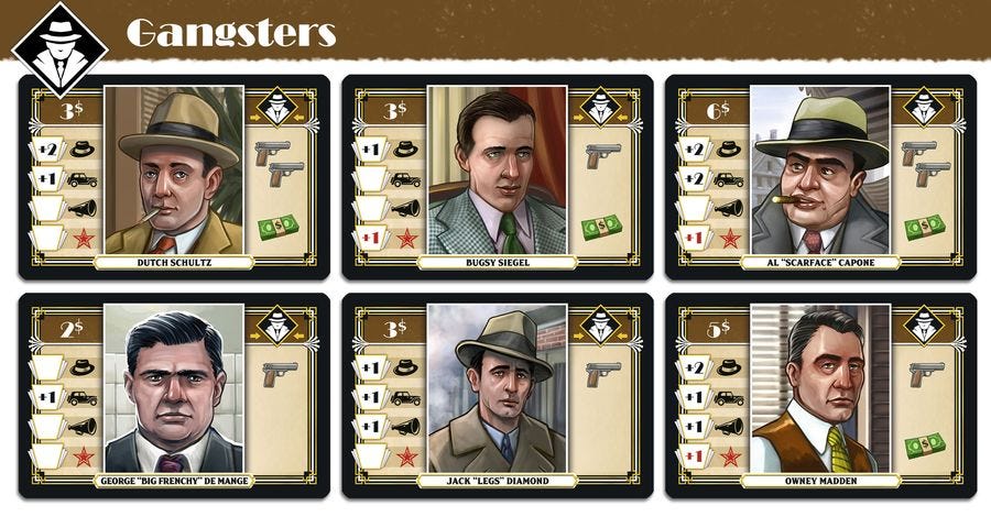 Some gangster cards