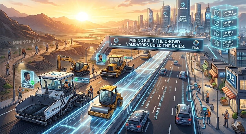 Mining distributed the network. Validators are designed to operationalize it. Mining distributed the network. Validators are designed to operationalize it.