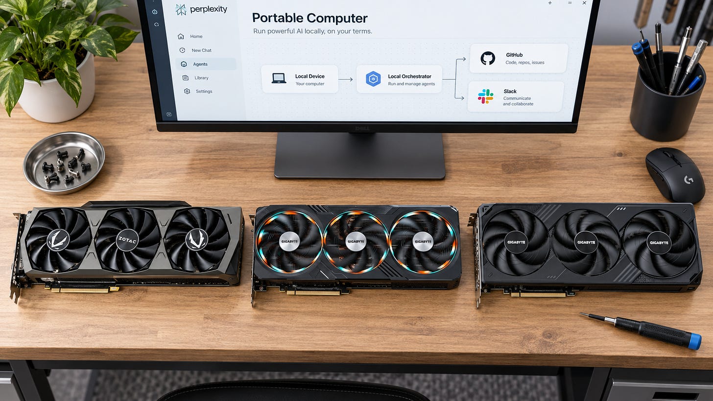 Perplexity Portable Computer GPU: RTX 3090 vs 4090 vs 5090 Perplexity Portable Computer GPU: RTX 3090 vs 4090 vs 5090