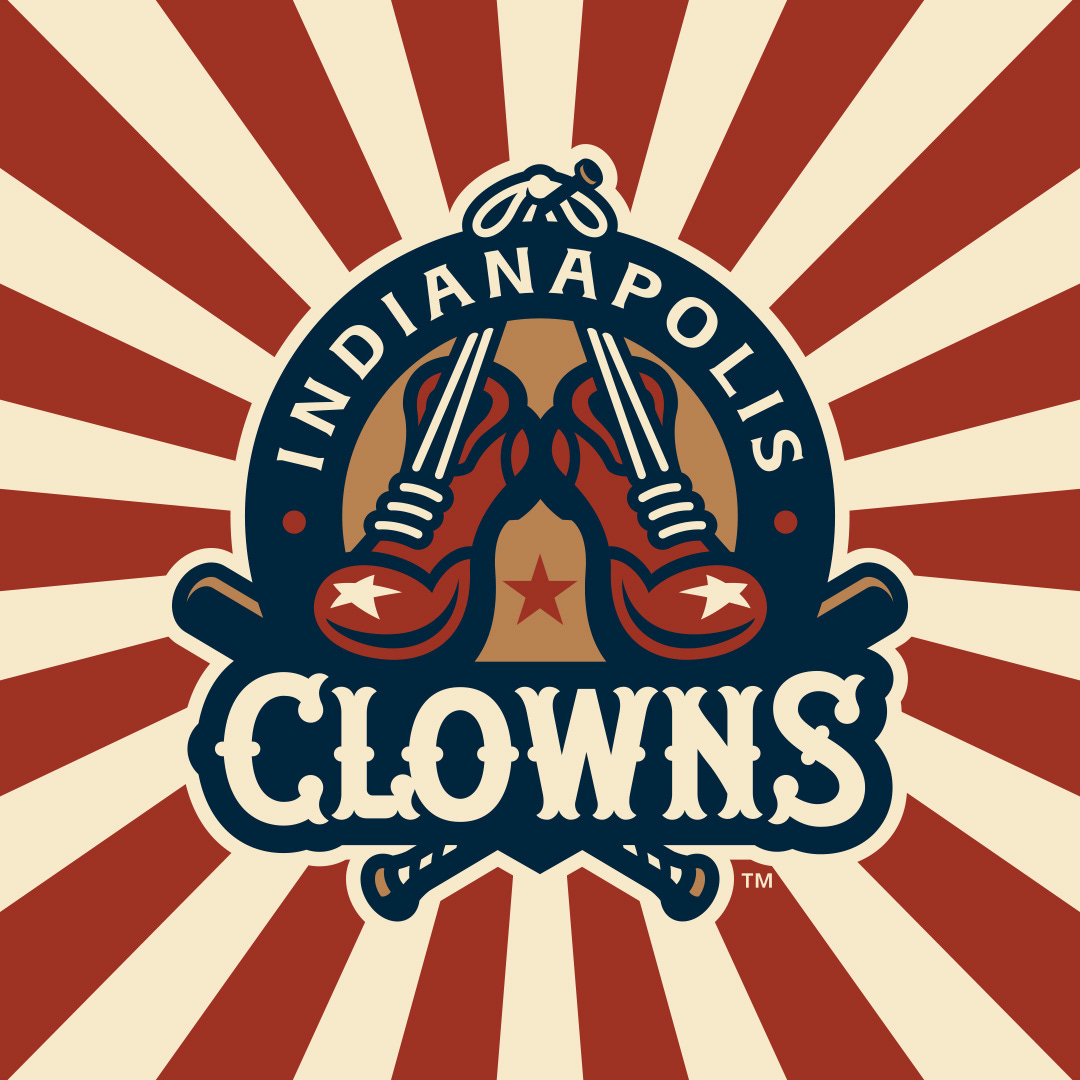 May be a graphic of text that says 'N I1I NDIANA PRAPOLIS "l CLO CLOWNS WNS TM'