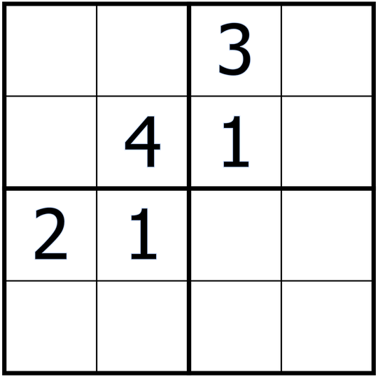 4x4 Sudoku 4x4 Sudoku