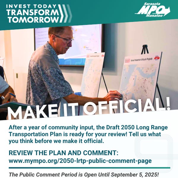 Public Feedback Sought on Draft 2050 Long Range Transportation Plan