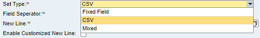 Set Type of the message could be CSV, Fixed Length or Mixed Set Type of the message could be CSV, Fixed Length or Mixed