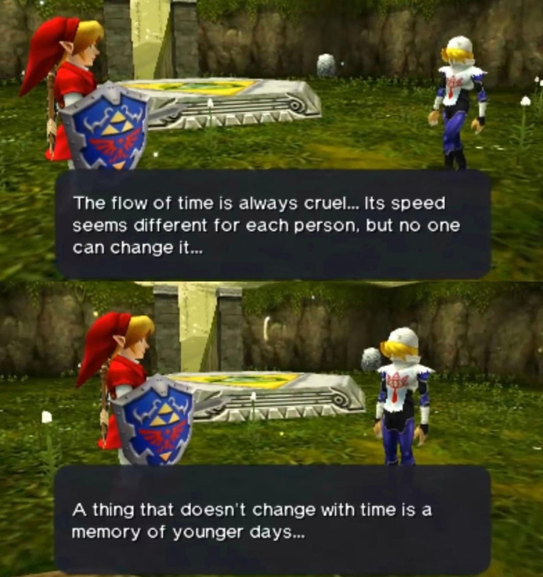 As a kid I had no idea these words would have so much meaning for me as I replay Ocarina of Time two decades later... : r/zelda As a kid I had no idea these words would have so much meaning for me as I replay Ocarina of Time two decades later... : r/zelda