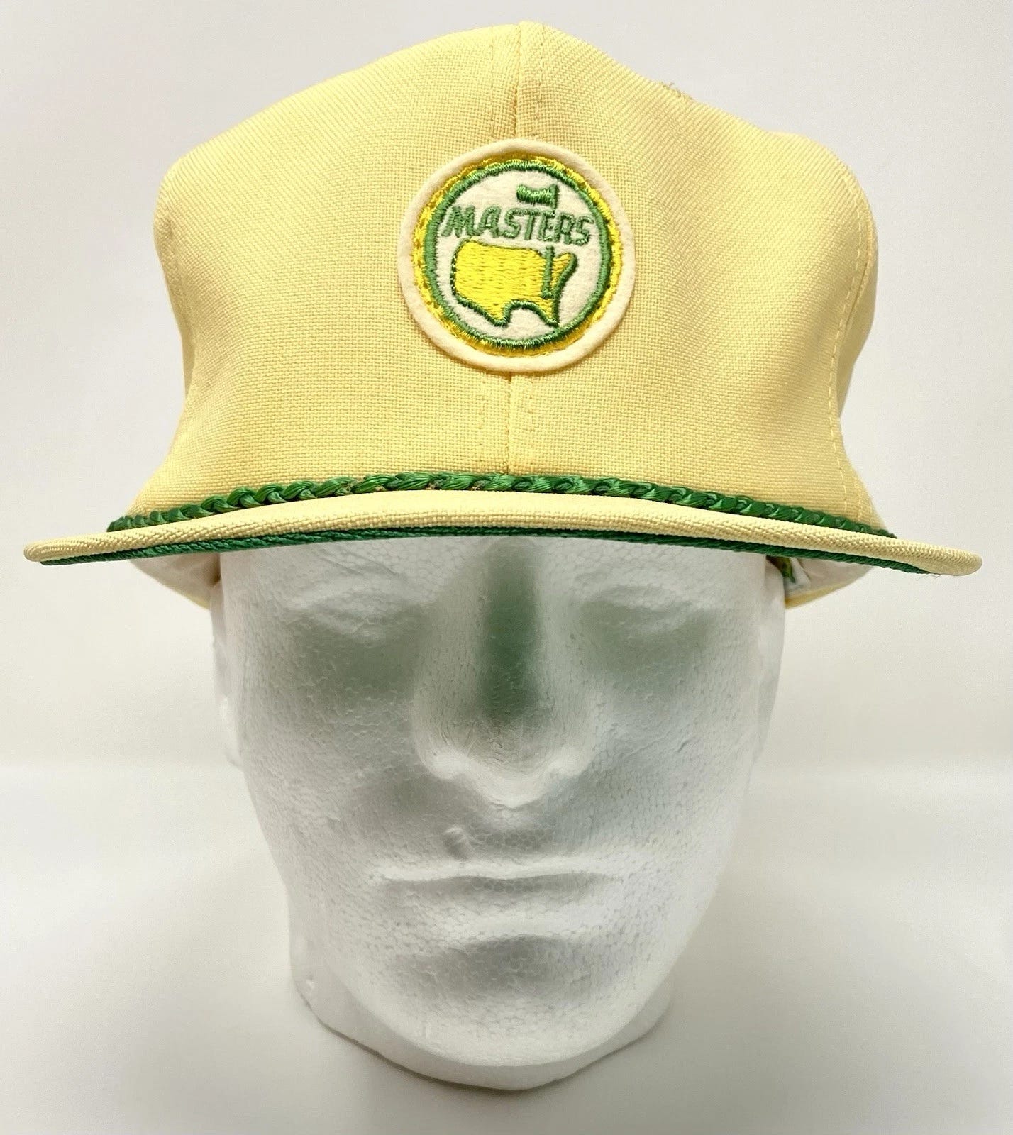 RARE Vtg Augusta National Masters Members Only Golf Patch Rope Hat Derby Brand - Picture 1 of 20